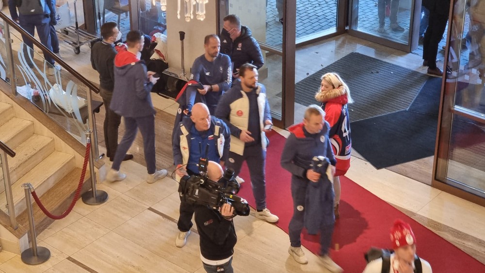 Prílet slovenských hokejistov