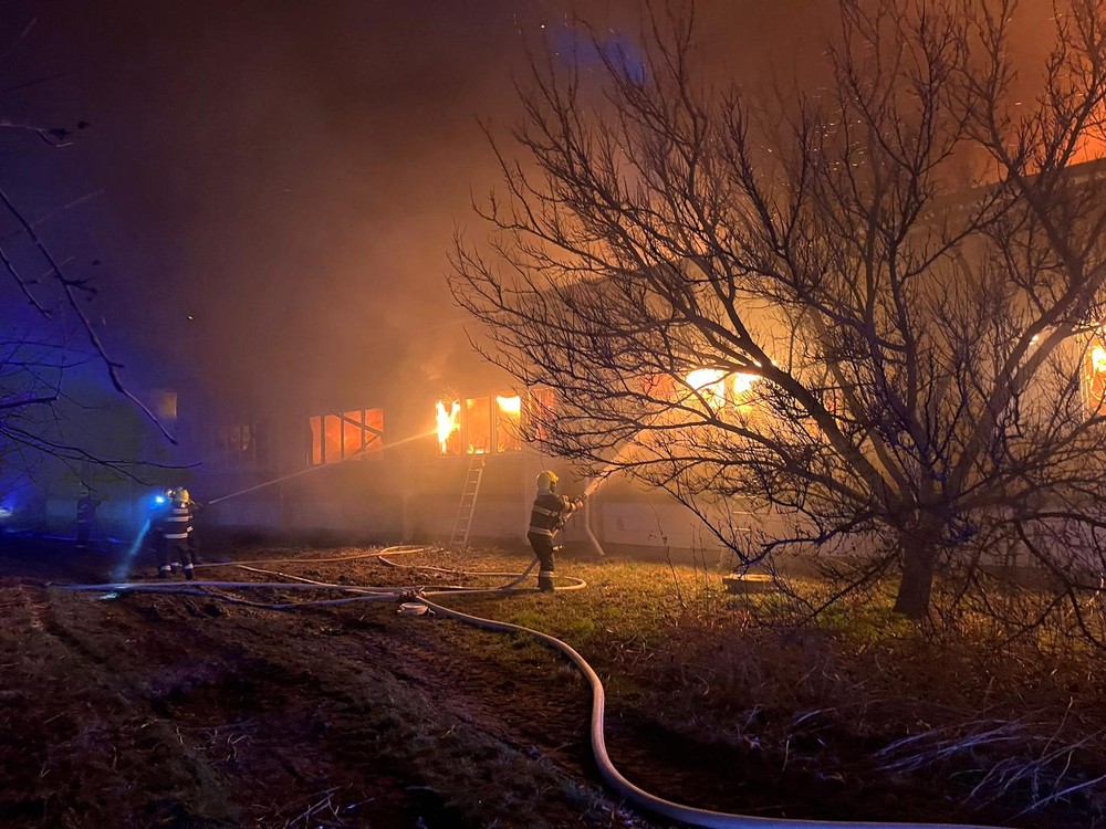 Požiar haly - Moravský Svätý Ján