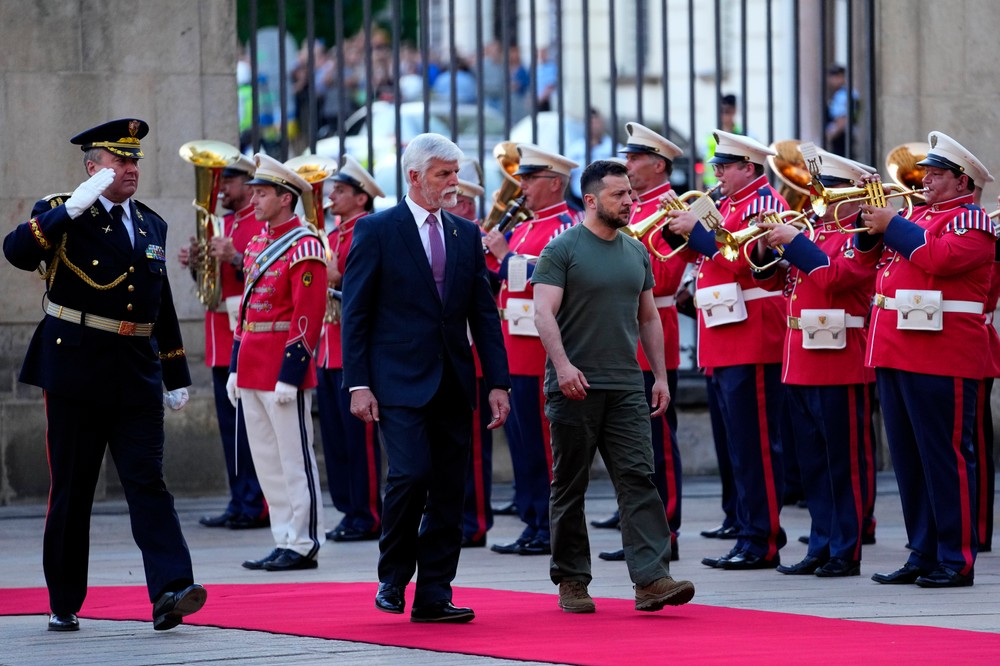 ČR Praha Ukrajina Zelenskyj Pavel návšteva (6)