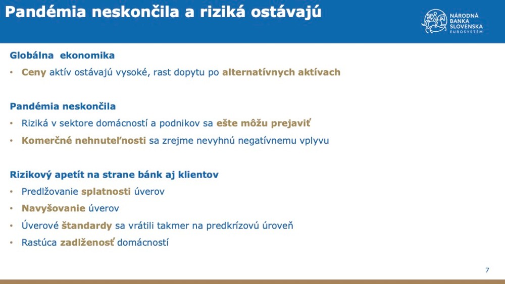 Správa o finančnej stabilite - máj 2021