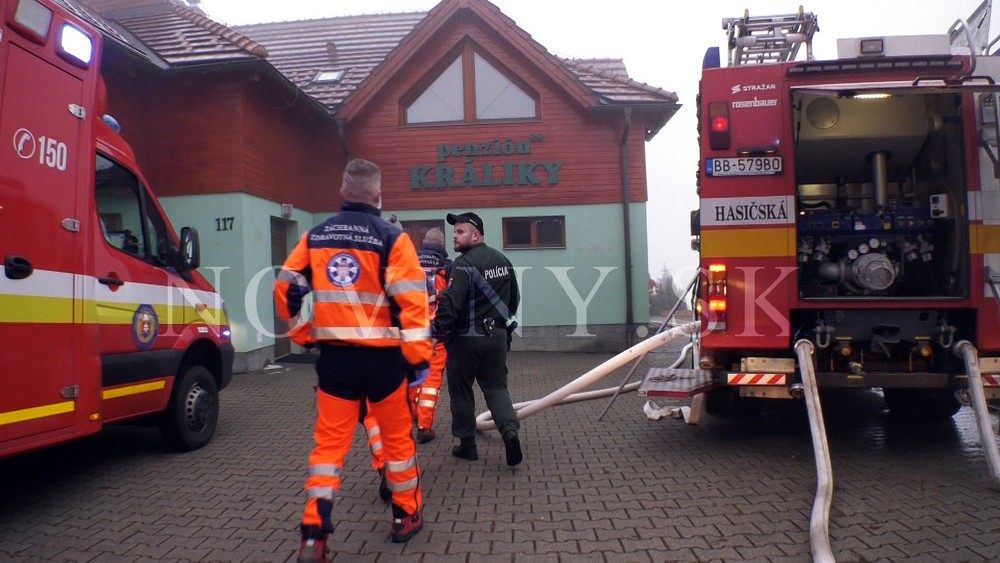 Výbuch v penzióne