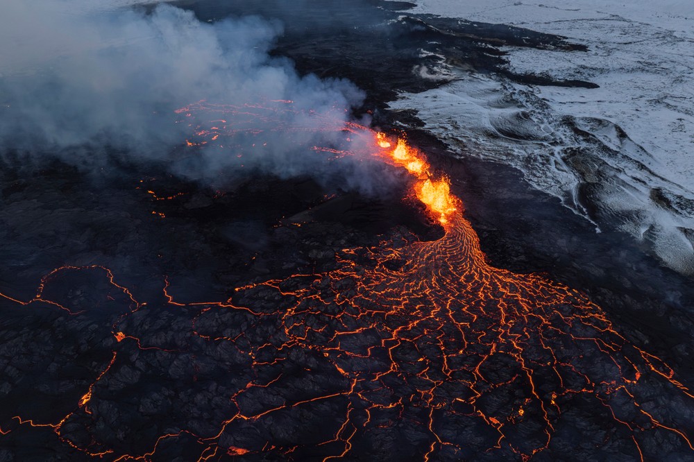 Island Reykjanes Grindavík erupcia sopka (5)