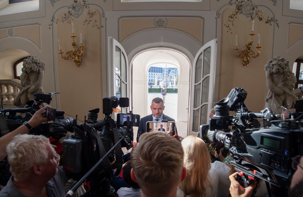 voľbynrsr23 prezidentka Pellegrini prijatie (2)