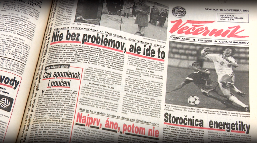 Exkurzia do histórie: O čom sa písalo 16. novembra 1989