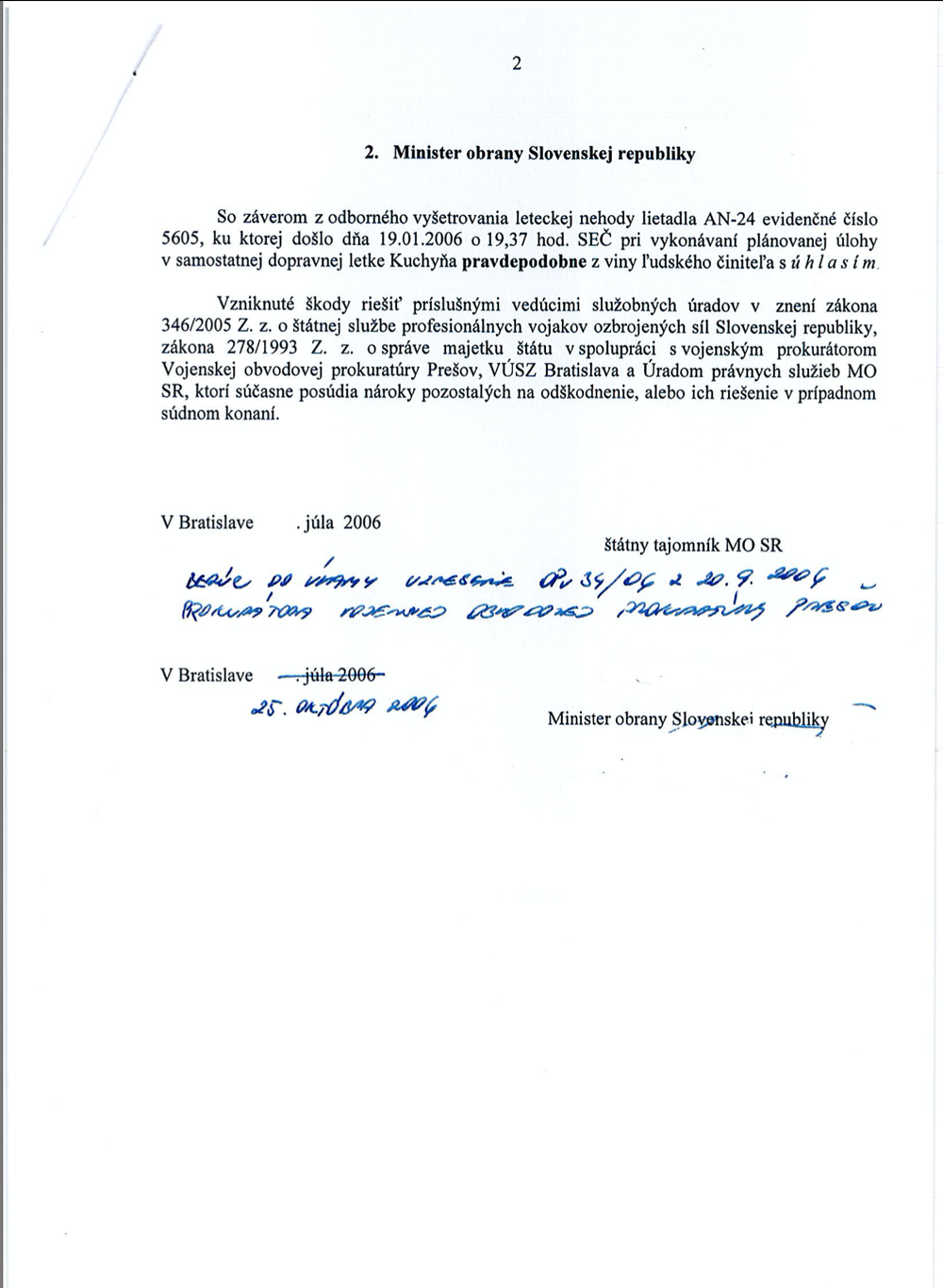 Odtajnený spis havárie lietadla v  Hejciach