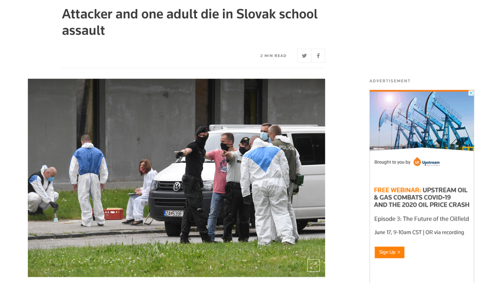 Svetové médiá o útoku v základnej škole vo Vrútkach