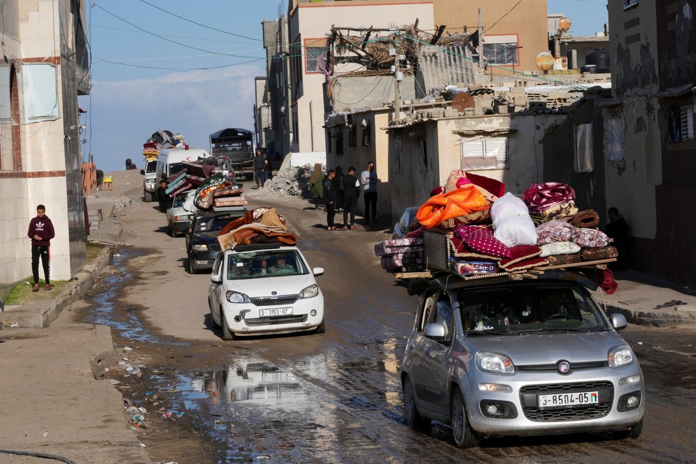 Izrael Palestínčania Hamas Gaza armáda útoky civilisti útek (1)