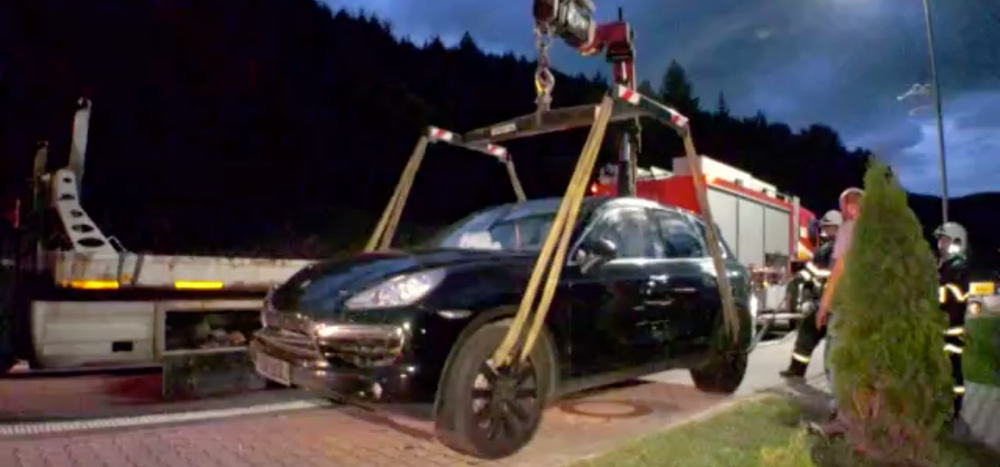 Zadržané Porsche na Horehroní