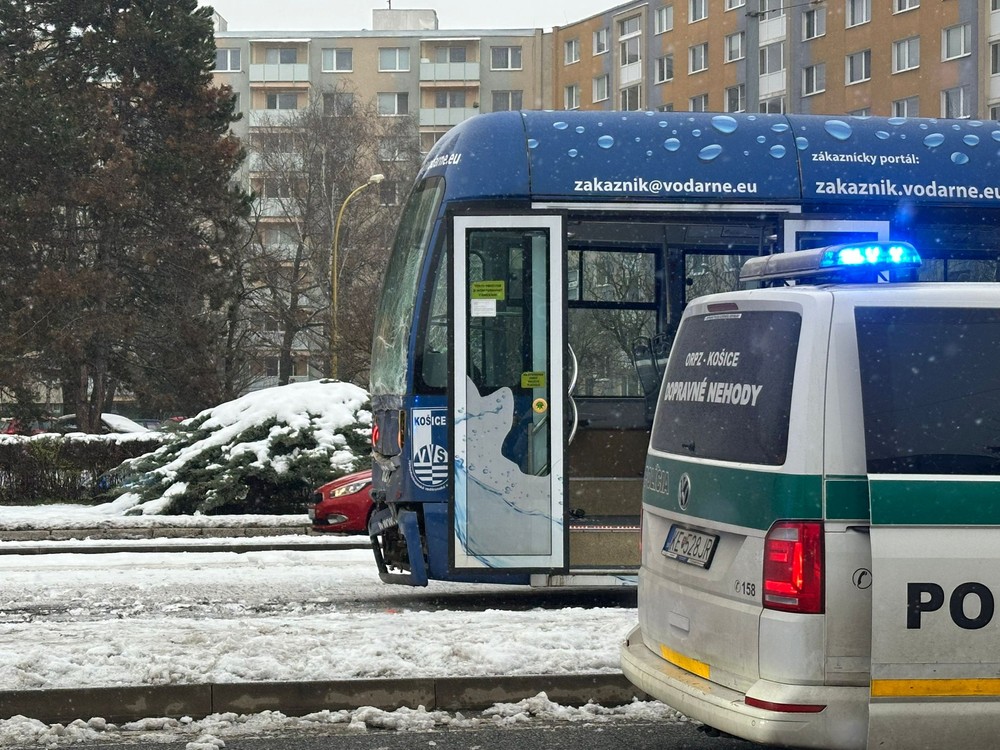 Zrážka električiek v Košiciach