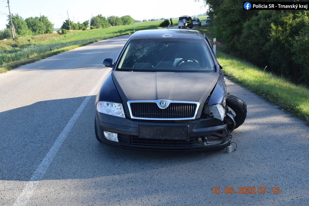 Dopravná nehoda pri Trnave