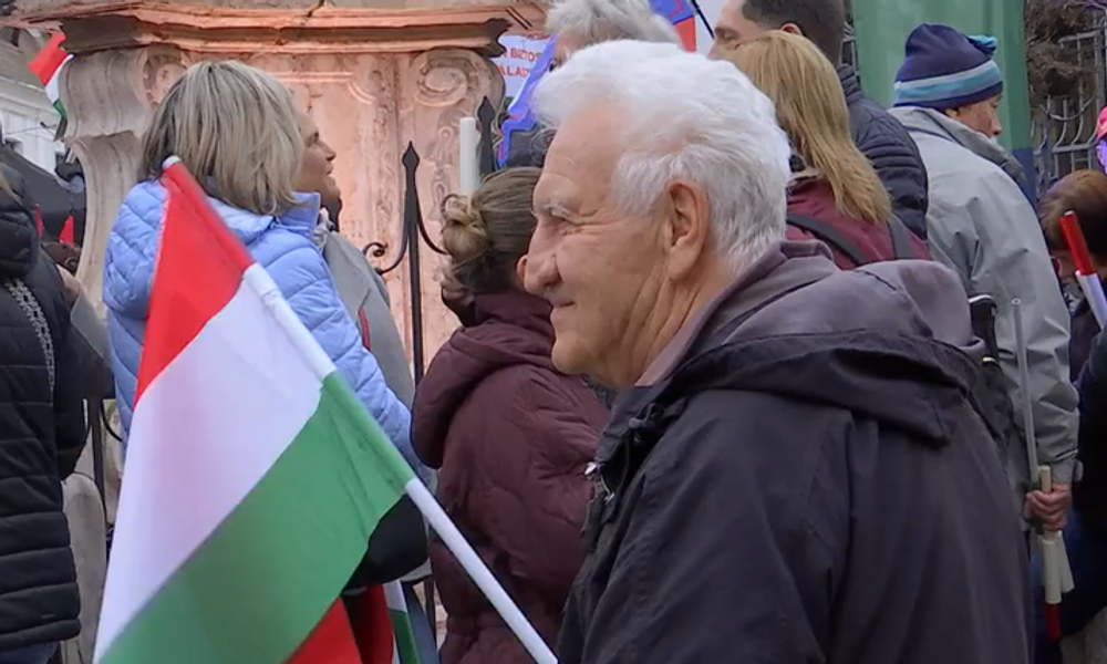 Predvolebný míting strany Fidesz 