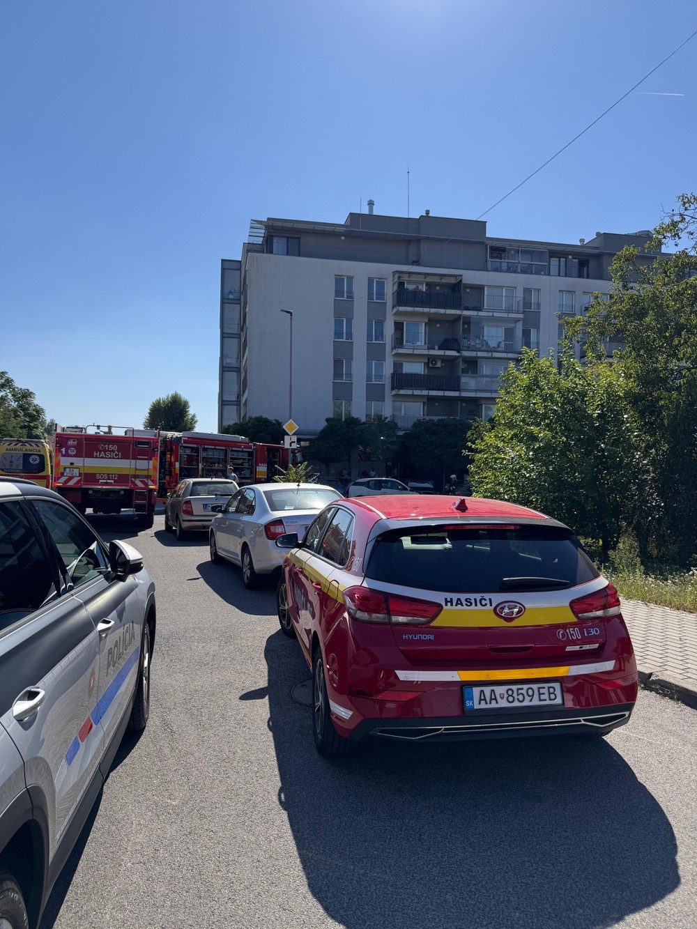 Požiar bytu v Ružinove 4