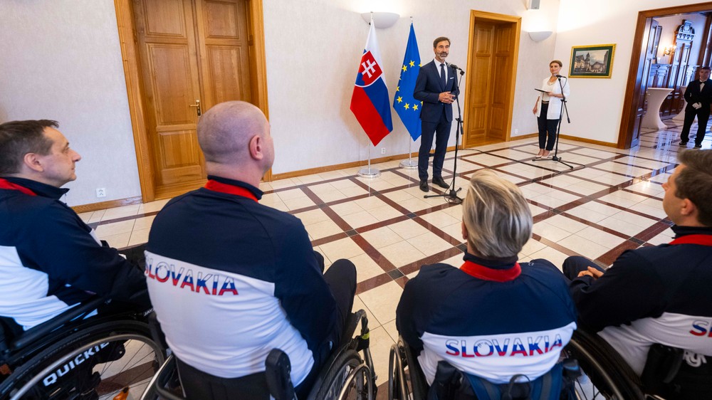 Prijatie slovenských paralympionikov