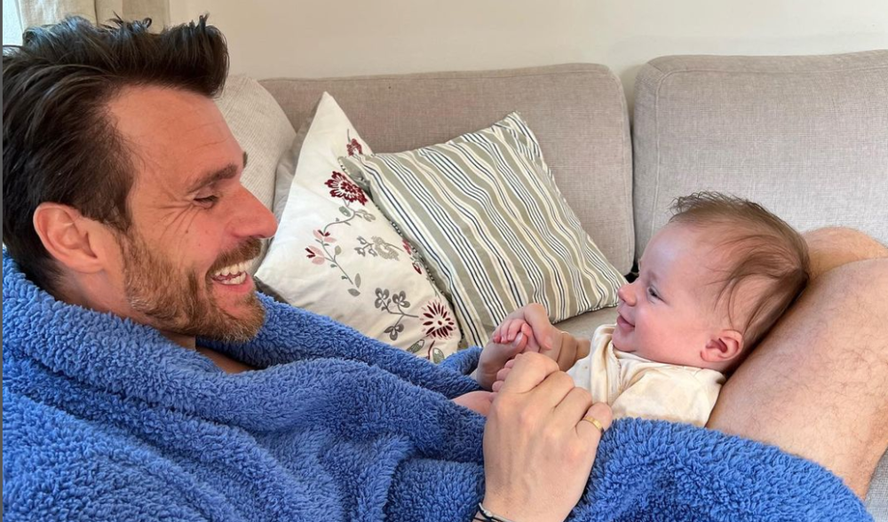 Leoš Mareš s dcérkou