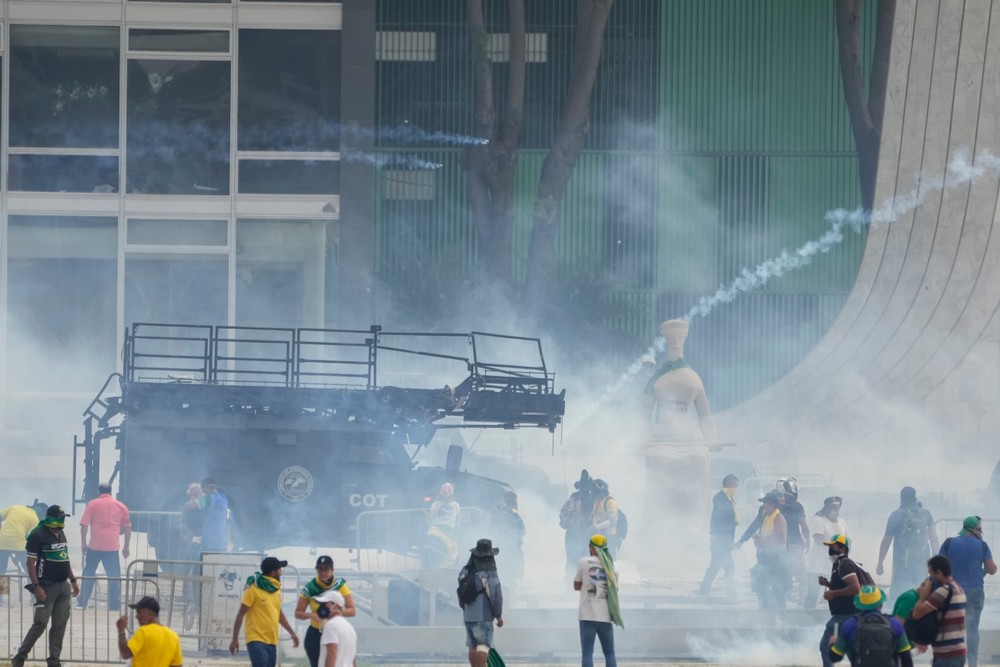 Útok na vládne budovy v Brazílii