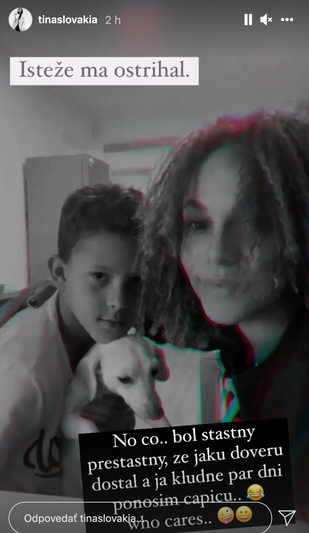 Tina sa nechala ostrihať synovi