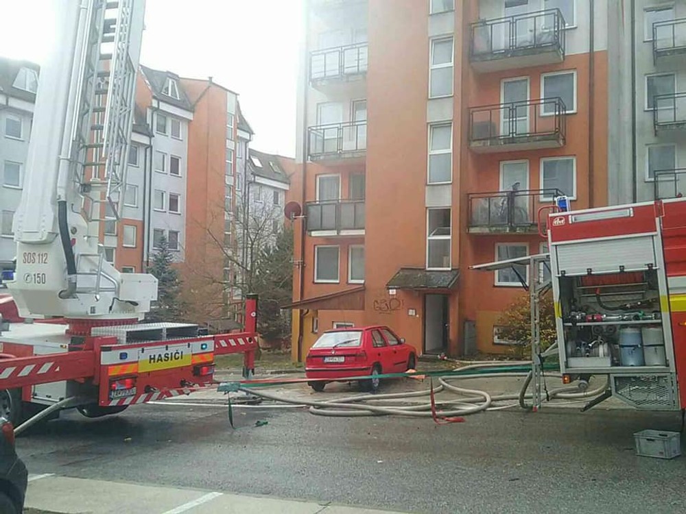 Zasahujúci hasiči Žilina