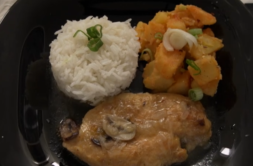 Hlavné jedlo: Kuracie na hríboch