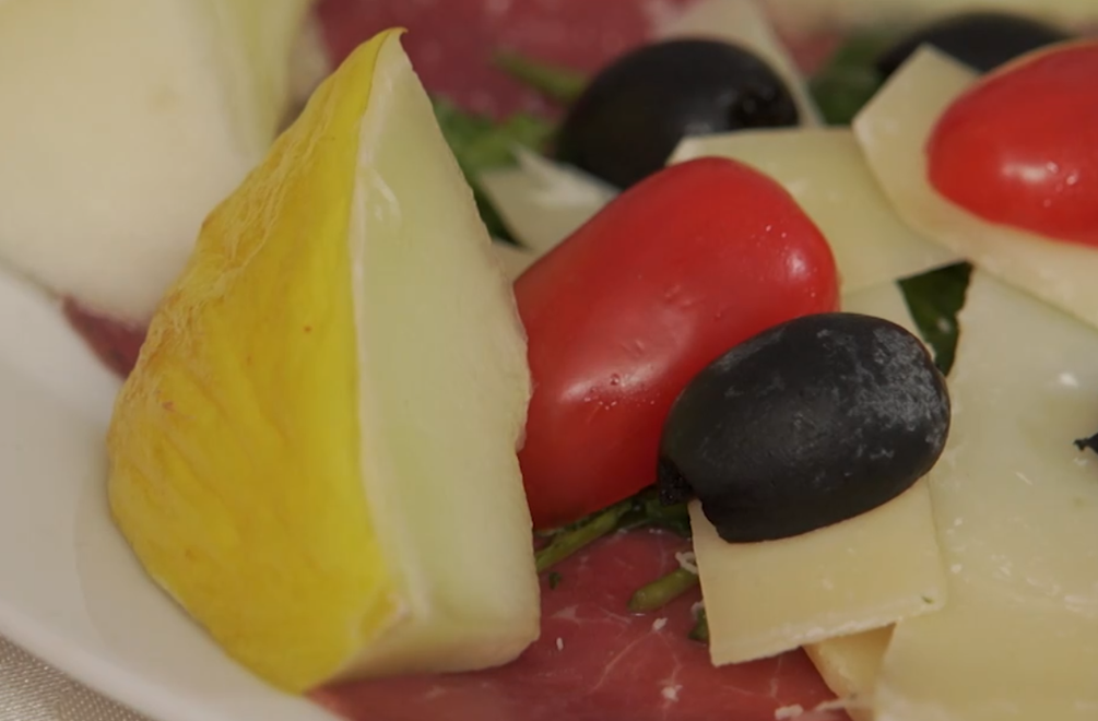 Predjedlo: Spojenie žltej s ružovým