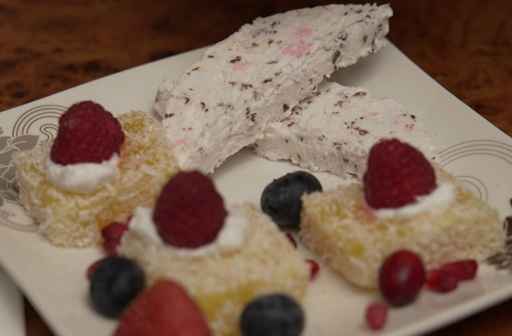 Dezert: Džús v kocke