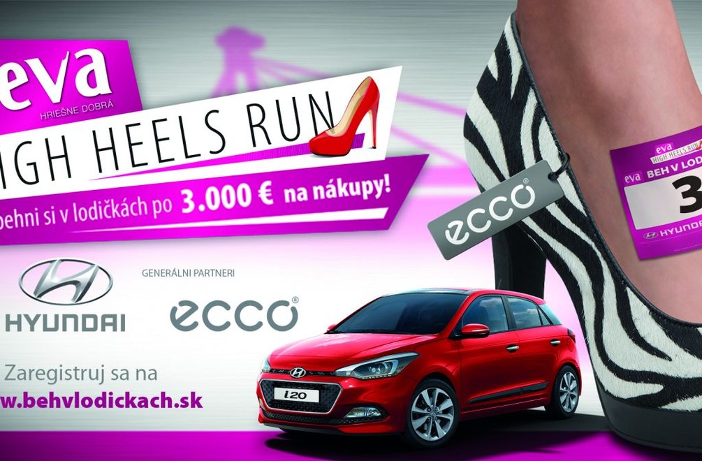 Príďte na EVA HIGH HEELS RUN a vyhrajte za pár sekúnd až 3000 eur na nákupy!
