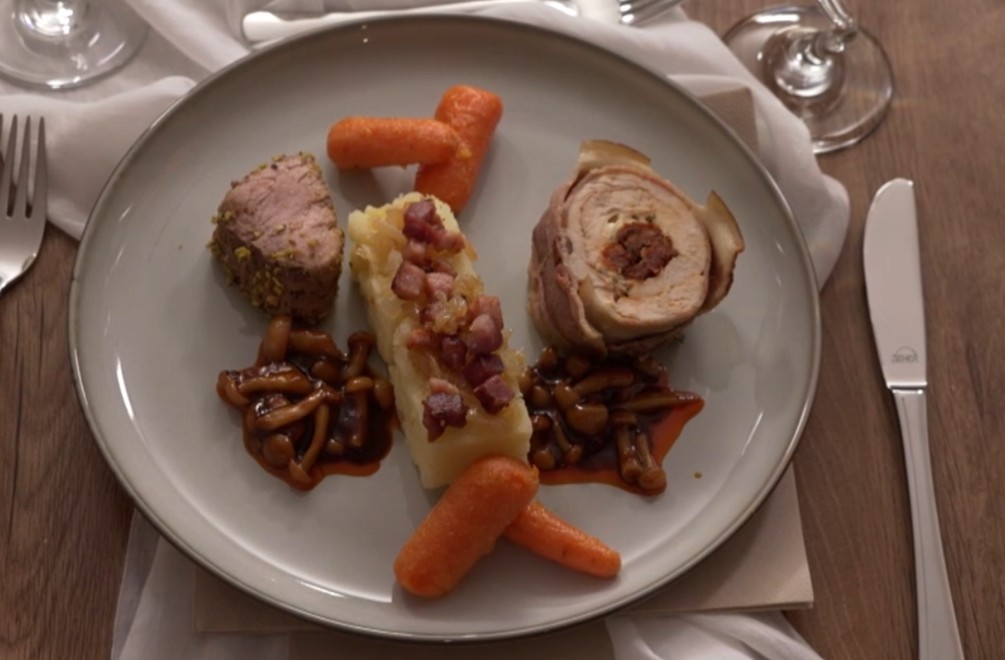 Hlavné jedlo: B plus K