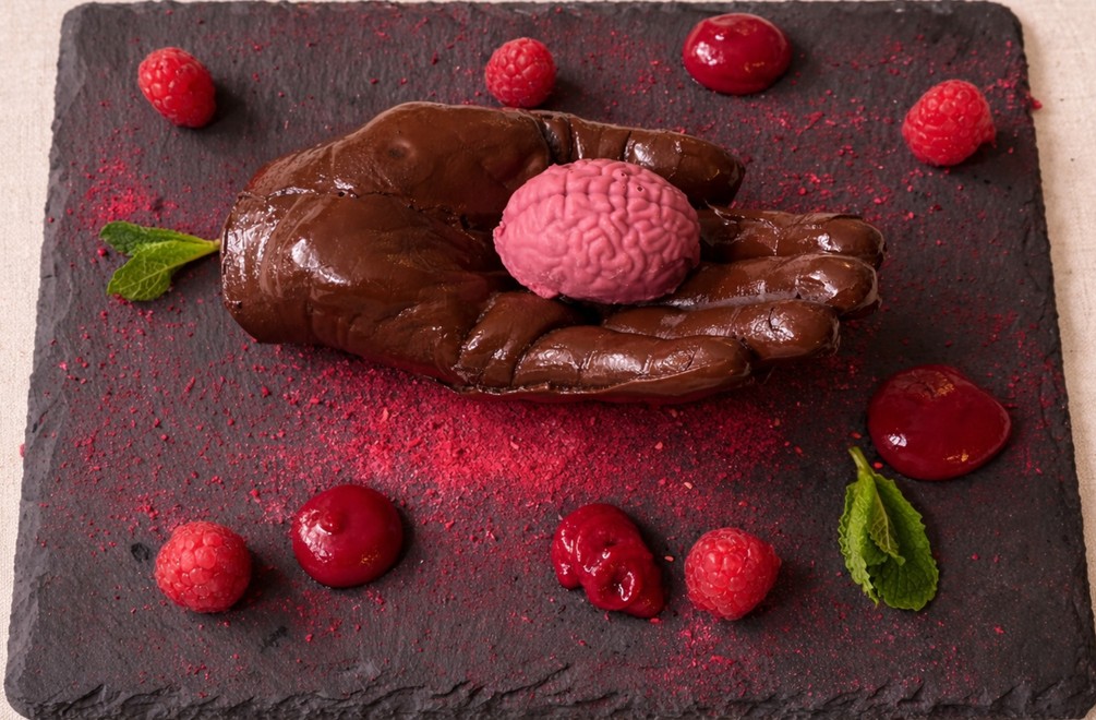 Čokoládová ruka a malinový mozog