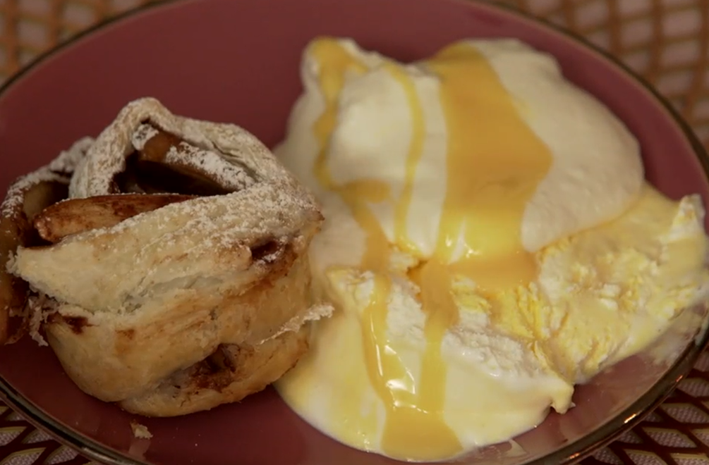 Dezert: Pečené ruže