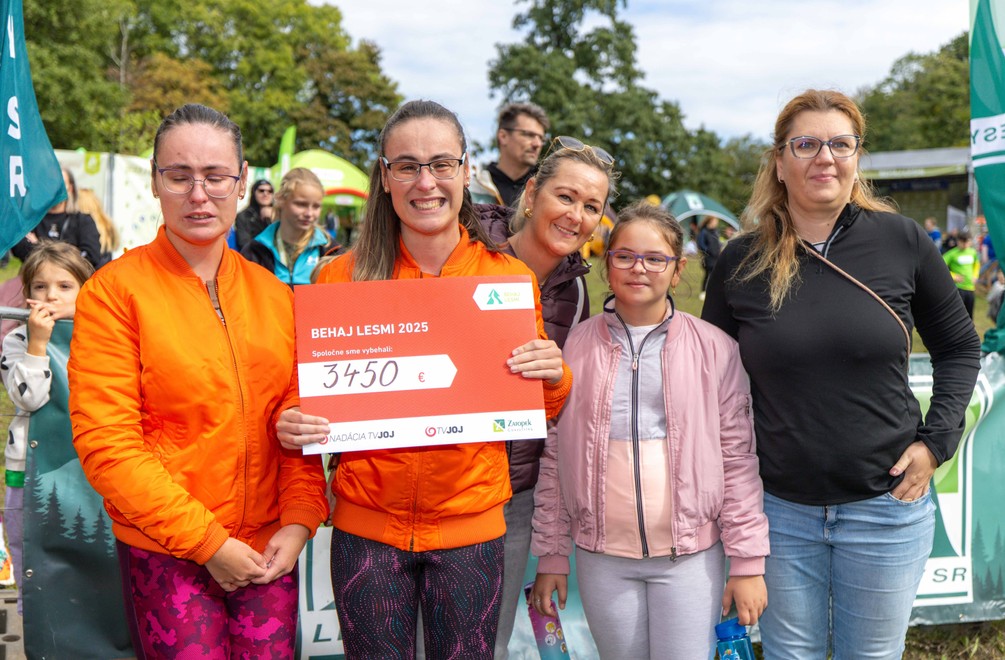 Posledné preteky Behaj lesmi 2025 boli rekordné: Pre Majku a Lenku sme vyzbierali 3450 €.