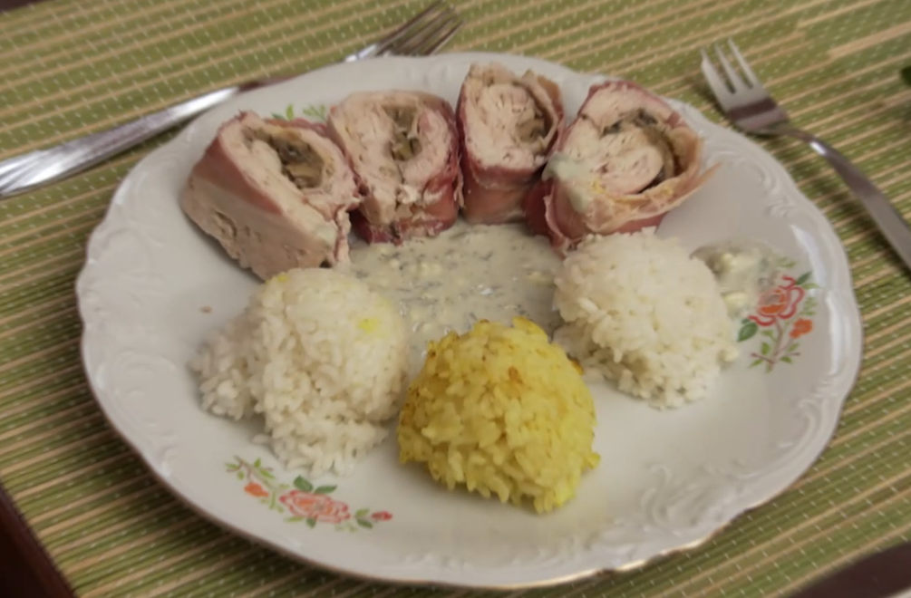 Hlavné jedlo: Mäsové slimáky