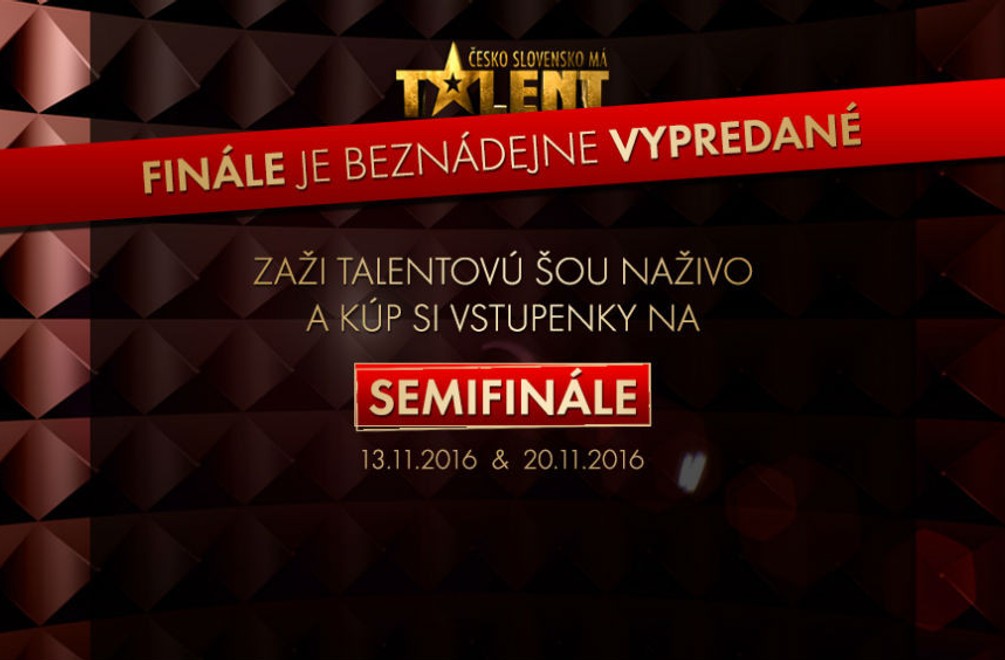 Lístky na Talent sa míňajú rýchlosťou blesku: Posledné miesta na semifinále!
