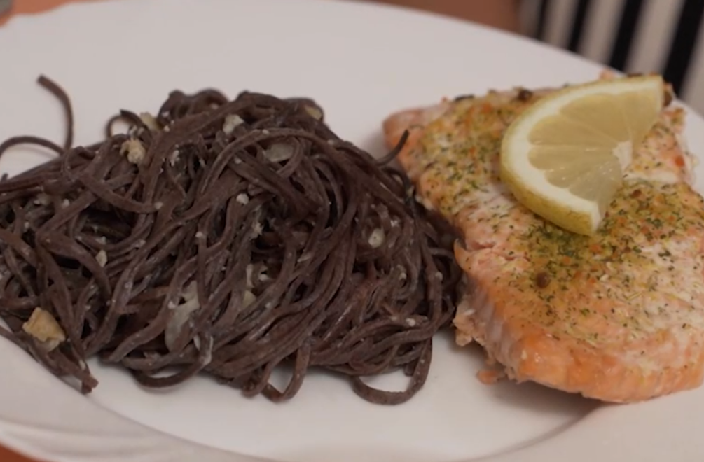 Hlavné jedlo: Čjornaja pasta