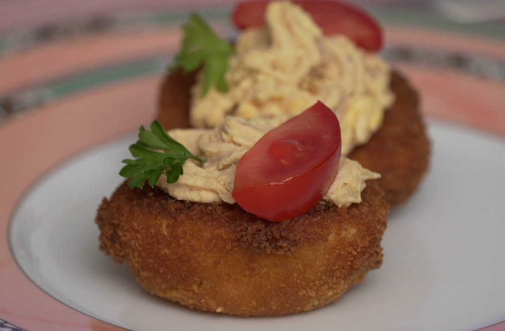 Predjedlo: Jednohubka v trojobale