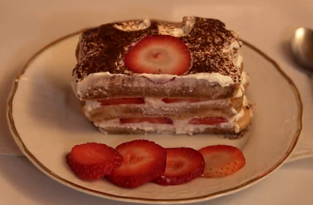 Dezert: Zebra v kocke