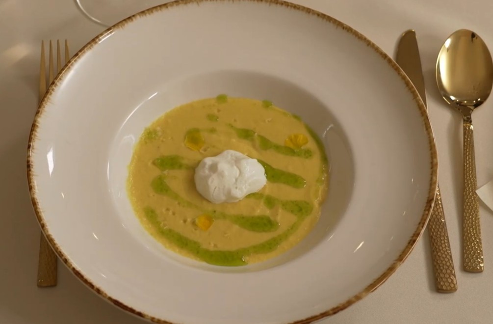 POLIEVKA - Krém z kukurice a limetková pena