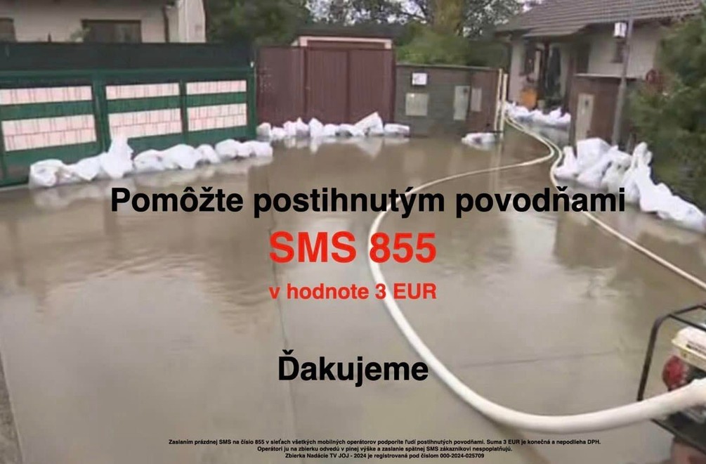 Pomôžme spoločne postihnutým povodňami