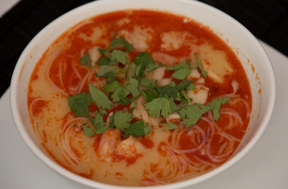 Polievka: Galangal a citrónová tráva = mňamka