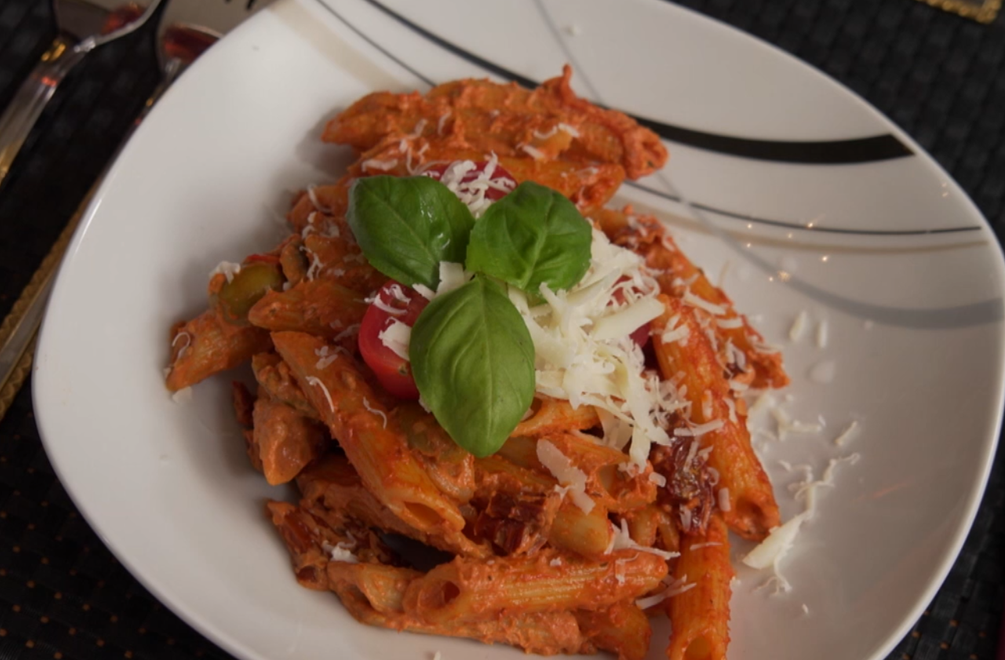 Hlavné jedlo: Trúbky na červeno