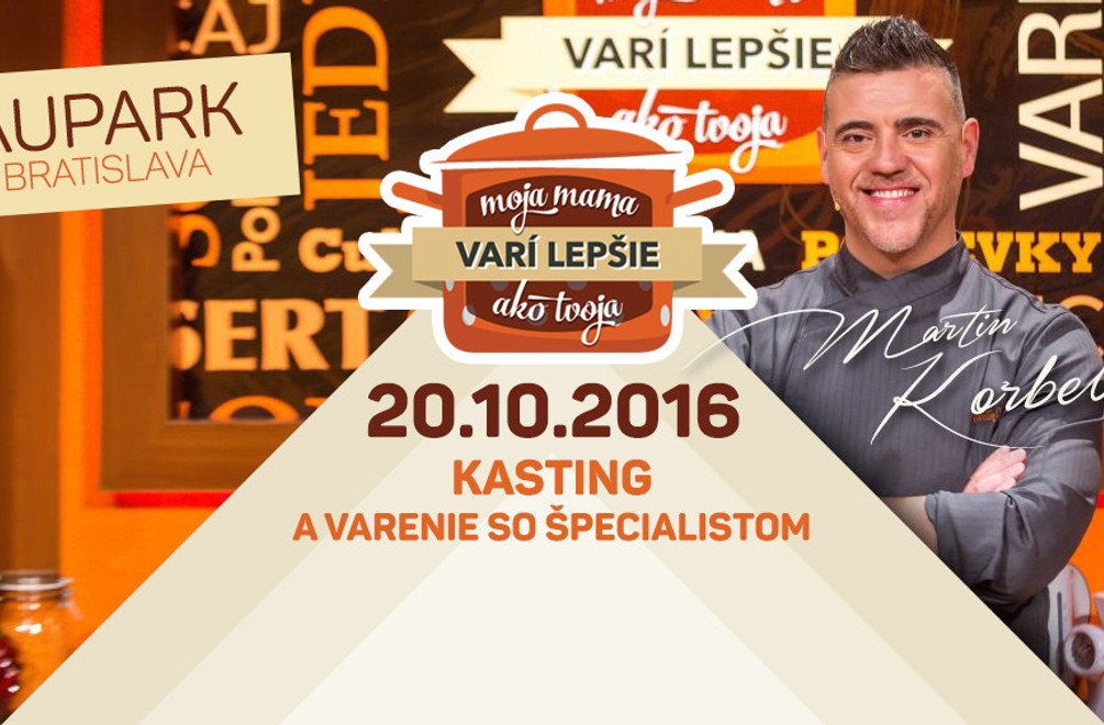 Zábava, varenie a kasting s Martinom Korbeličom: Príďte do bratislavského Auparku!