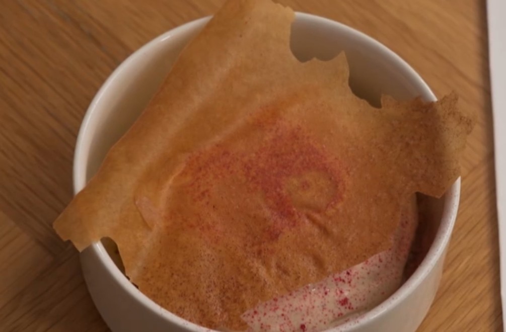 Dezert: Rebarborový tvaroh