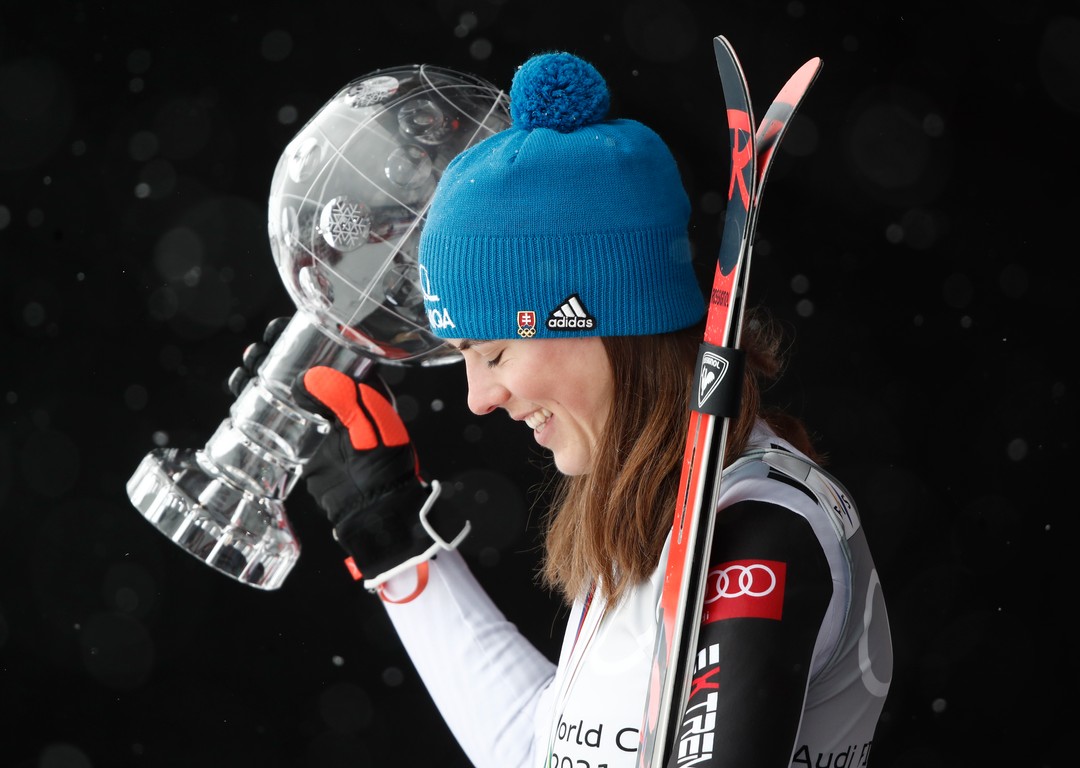 Petra Vlhová s Veľkým krištáľovým glóbusom