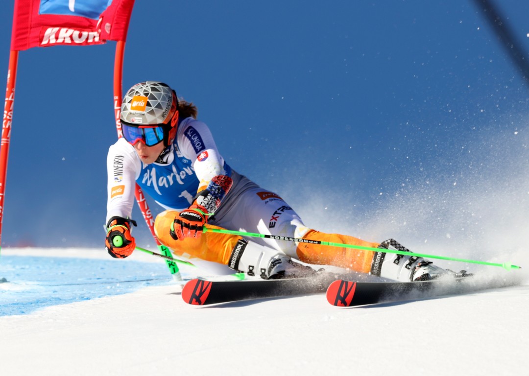 Petra Vlhova obrovsky slalom Kronplatz 1. kolo 