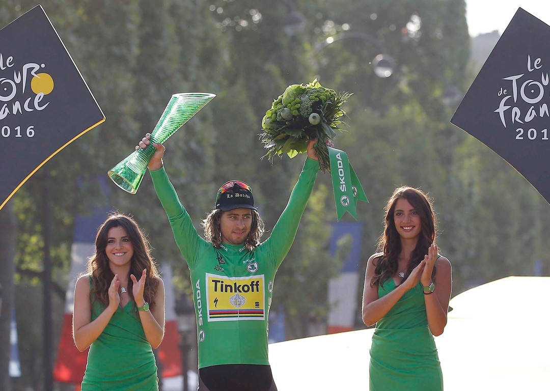 Sagan piatykrát zelený na TdF