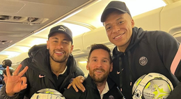 Galakoncert tria Neymar, Messi, Mbappé proti Clermontu