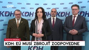 Tlačová beseda strany KDH: EÚ musí zbrojiť zodpovedne