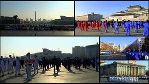 Severokórejci zaplnili mestá a námestia. Užívali si spartakiádu