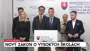 Tlačová beseda ministerstva školstva o novom zákone o vysokých školách
