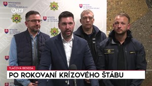 Tlačová beseda po rokovaní krízového štábu