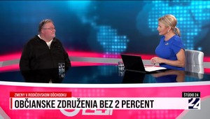 Štúdio 24 o občianskych združeniach bez 2 percent