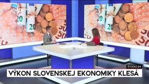 Štúdio 24: Výkon slovenskej ekonomiky klesá